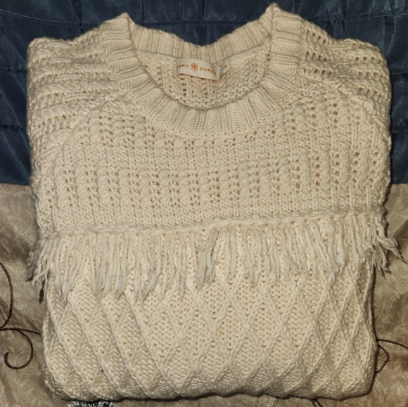 Tory Burch cream colored sweater size small. - Picture 5 of 5